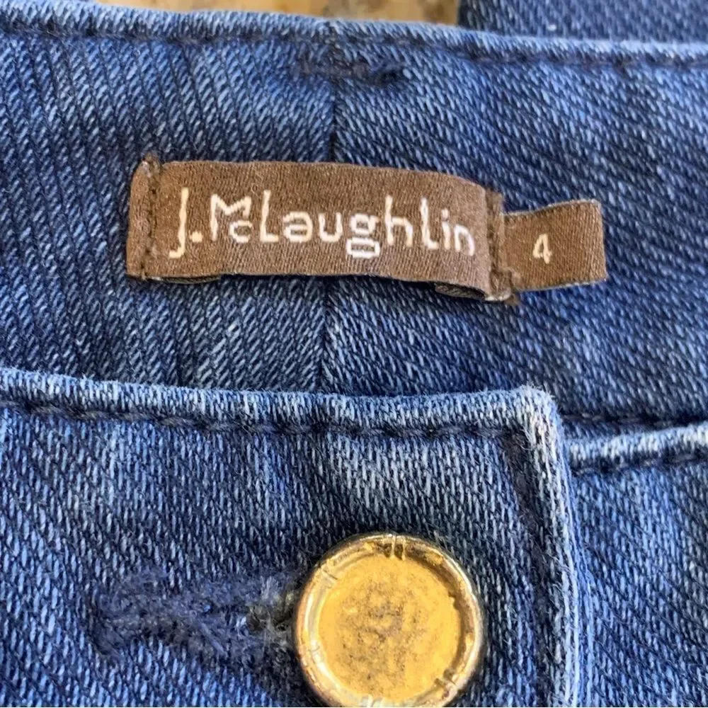 J. McLaughlin dark wash straight leg jeans sz 4
